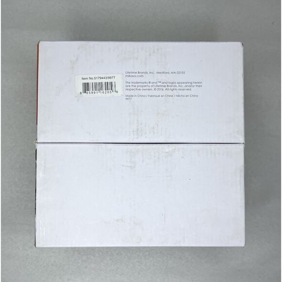 Mikasa Carroll Gate Fine Crystal Double Old-Fashioned Glasses Set of 4 9oz New - Picture 6 of 6